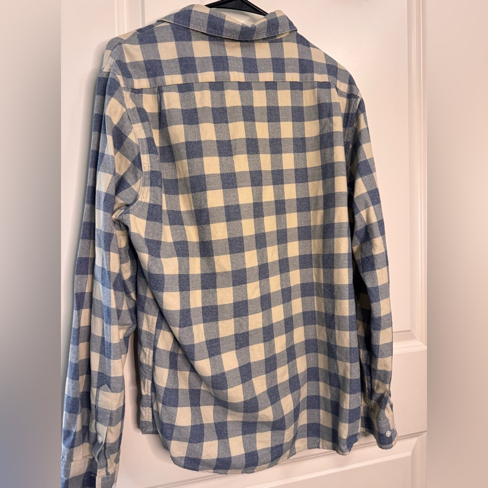 The Normal Brand Blue and Cream Plaid Shirt - Picture 2 of 4